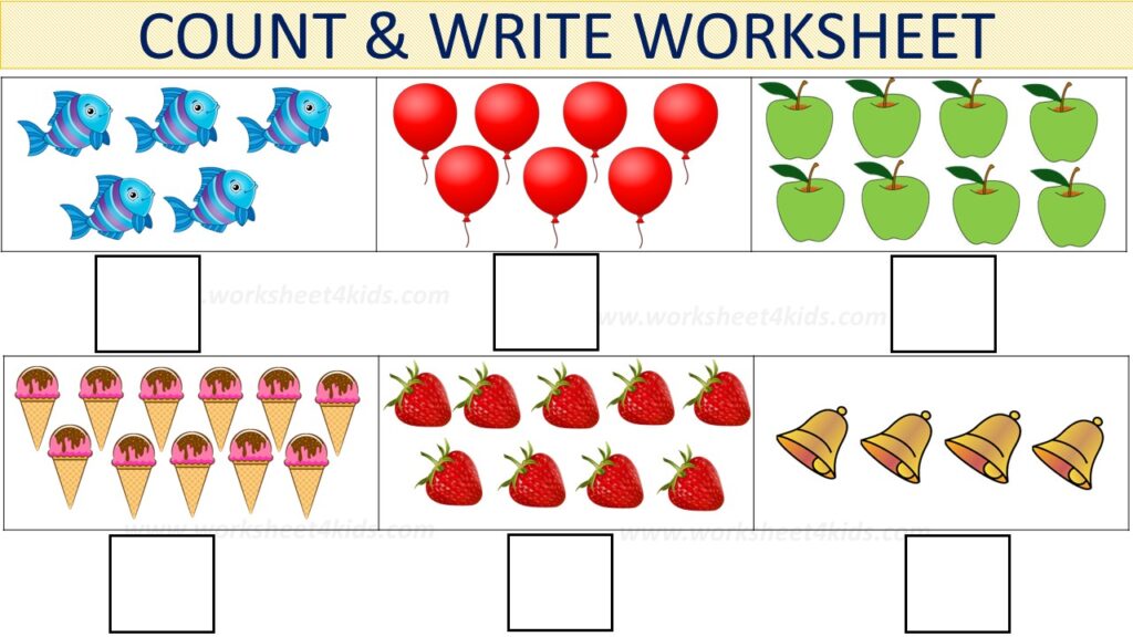 Count and write worksheet - 4